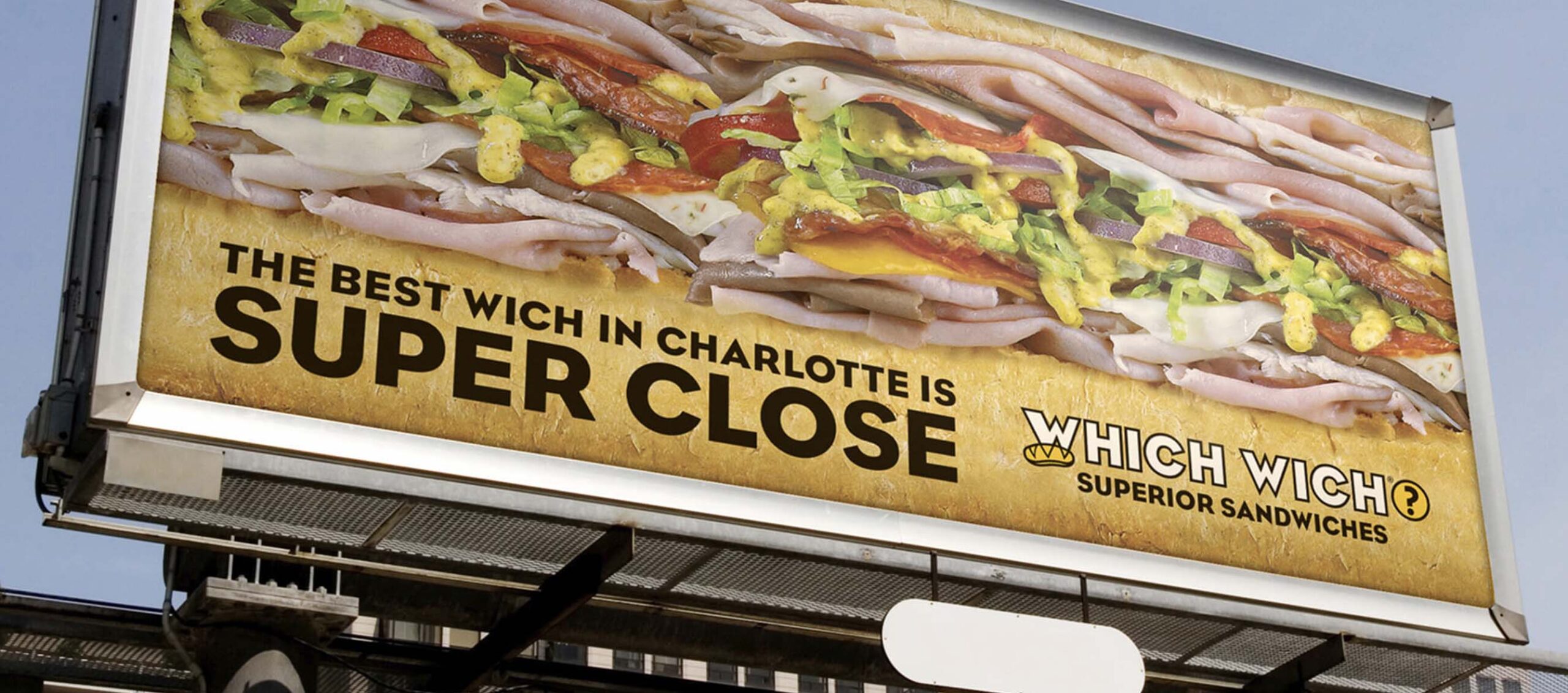 Monumentaal Oefening etiket New Which Wich Ad Campaign Gives Charlotte a Really, Really Close Look at a  Superior Sandwich - Common Good